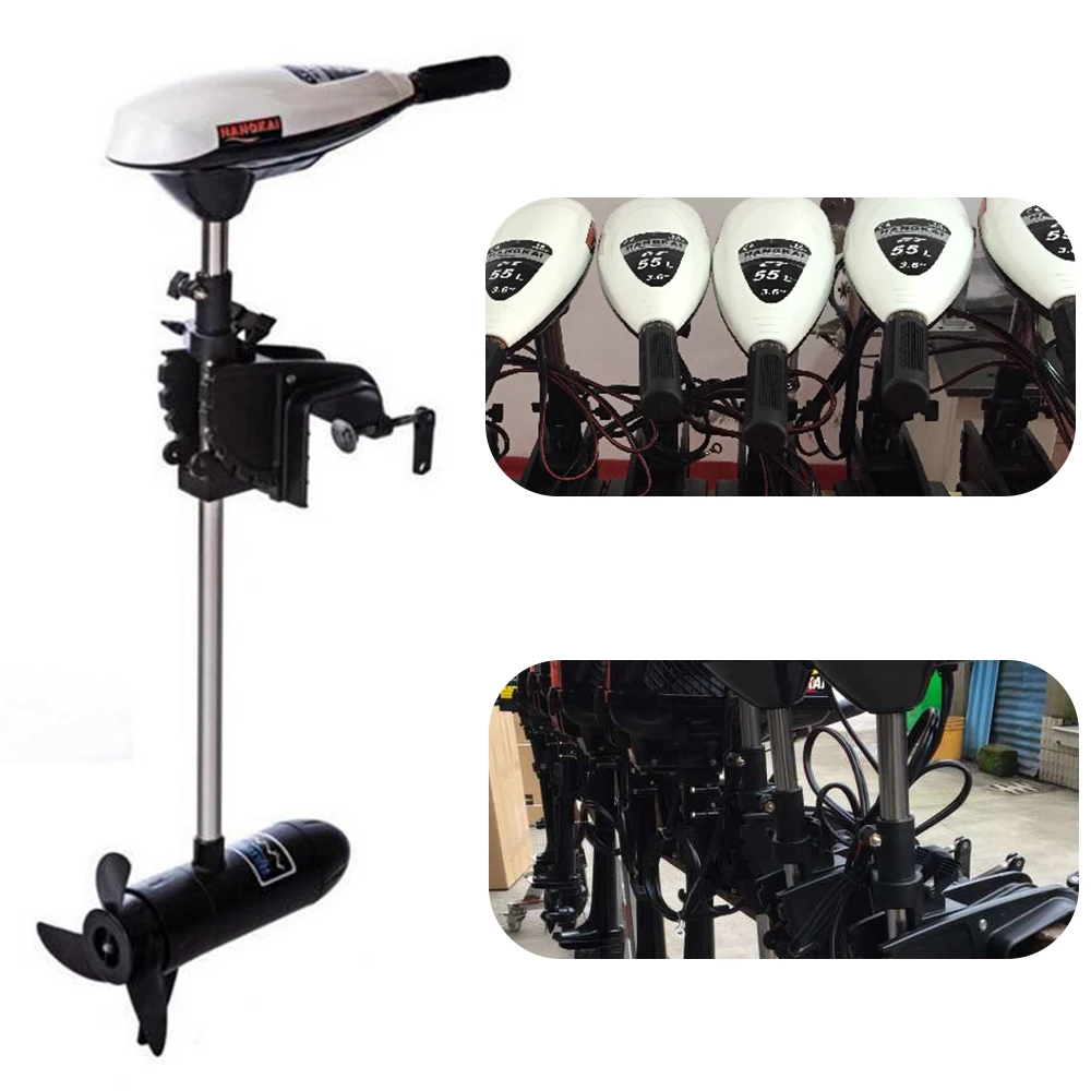 Outboard Motor 2-Stroke Fishing Boat Engine Water Cooling 65LBS Thrust Electric Trolling Motor Outboard Motor Fishing Boat 2 stroke 7hp 12hp 18hp outboard motor engine fishing boat motor outboard motor 2stroke fishing boat engine water cooling