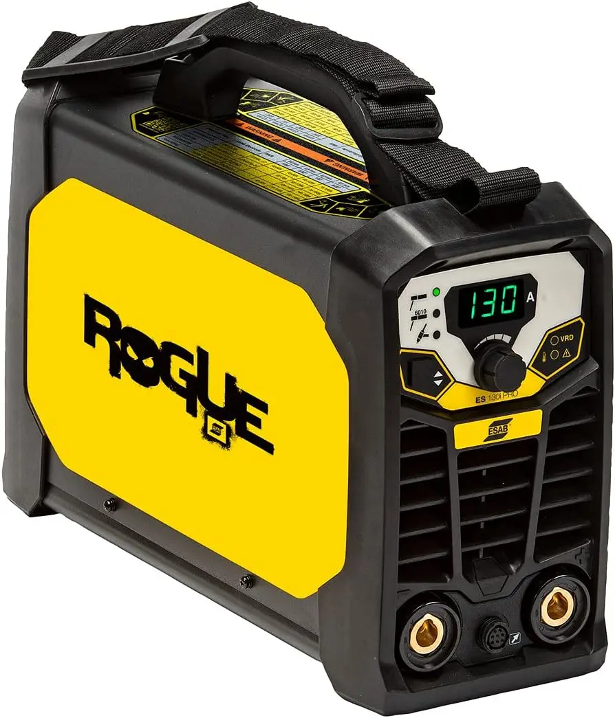 Rogue ES 130i Stick Welding System Dual Voltage Input Adjustable Hot Start/Arc Force Stick 6010 Mode Power Factor Control