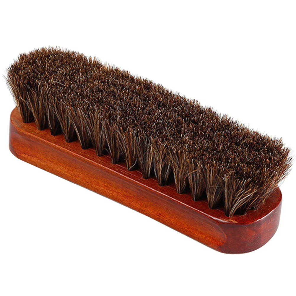 

Horse Hair Brush Shoe Cleaning Kit Hats Natural for Laundry Horsehair Polish Shoes