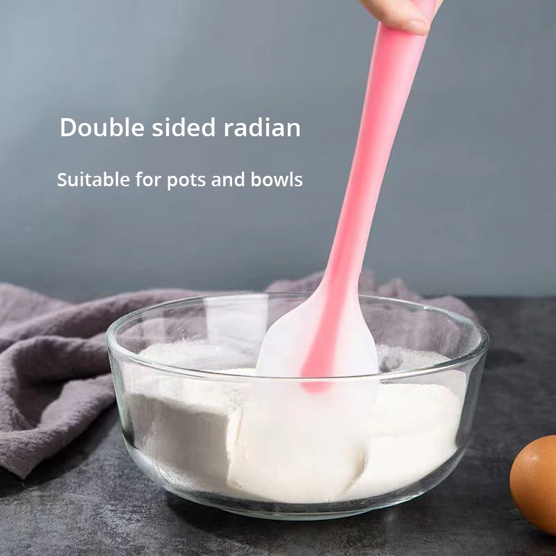 2Pcs Silicone Scraper Cream Scraper Cake Baking Tool