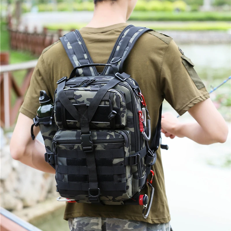 Outdoor Fishing Backpack Tactical Backpacks Men Army Molle Bags Waterproof  Bag Climbing Camping Hiking Travel Fishing Goods - AliExpress