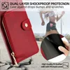 Zipper Flip Wallet Case For Vivo Y17S Y19 Y20i Y20S Y20T 2021 Y21S Y21A Y21T Y21E Y22S Y27S Y30G Y30i Y31 2021 Y31S Stander 4G 5