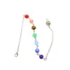 7 Color Beads Chakra Chain Hollow Bead Pendulum Chain Power Stone Pendulum Pendant Accessories Chain 5