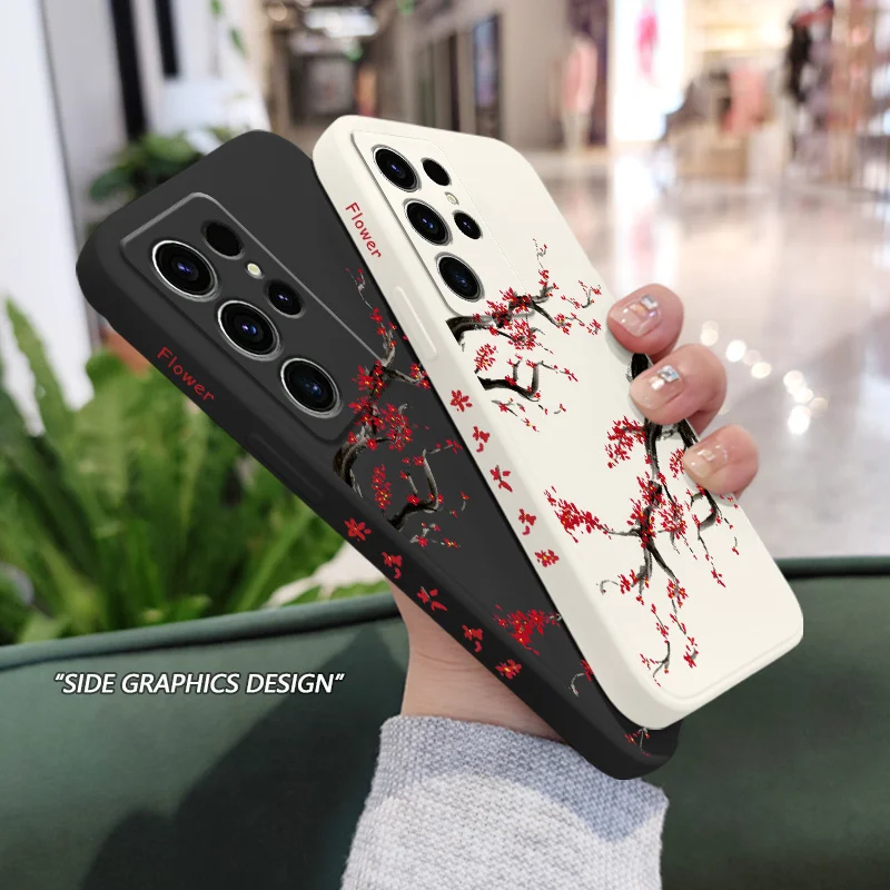 Elegant Cold Plum Snow Phone Case – Sleek and Stylish Protective Cover