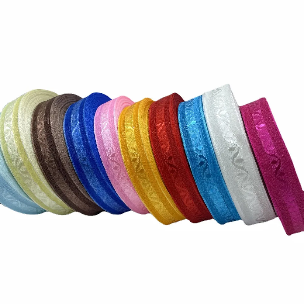 

suoja 50yards/roll 3/4"(20mm) Organza Ribbon Bow Wedding Christmas Party Wrapping Decoration Lace Jacquard Crafts