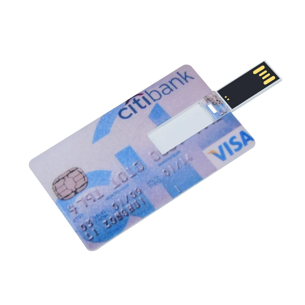 Wholesale 50x Pendrive 8GB Credit Card USB Flash Drive Disk Custom Ad LOGO Gift