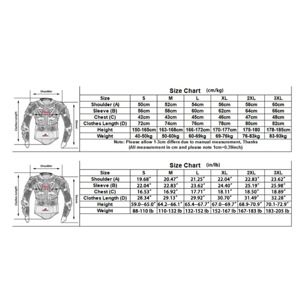 Protective Armor Jacket Spine Chest Protection 1