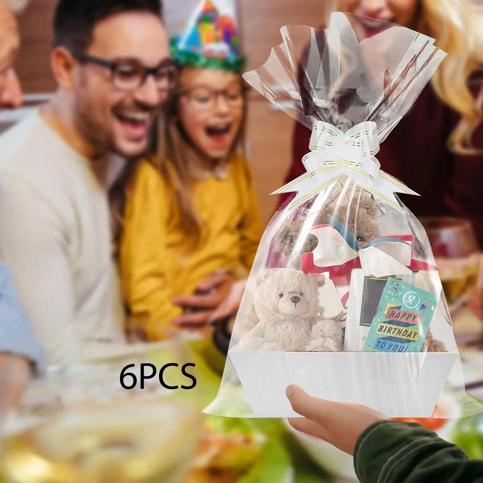 6x Baskets for Gifts Empty Gift Baskets Gift Wrapping Supplies 6 Bags and 6 Bows Include Paper Tray for Thanksgiving Snacks 6x Baskets for Gifts Empty Gift Baskets Gift Wrapping Supplies 6 Bags and 6 Bows Include Paper Tray for Thanksgiving Snacks