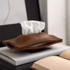 Walnut Wood Tissue Box Bedroom Brief Tissue Case Storage Wooden Portable Napkin Boxes Organiser Modern Kitchen Accessories 3