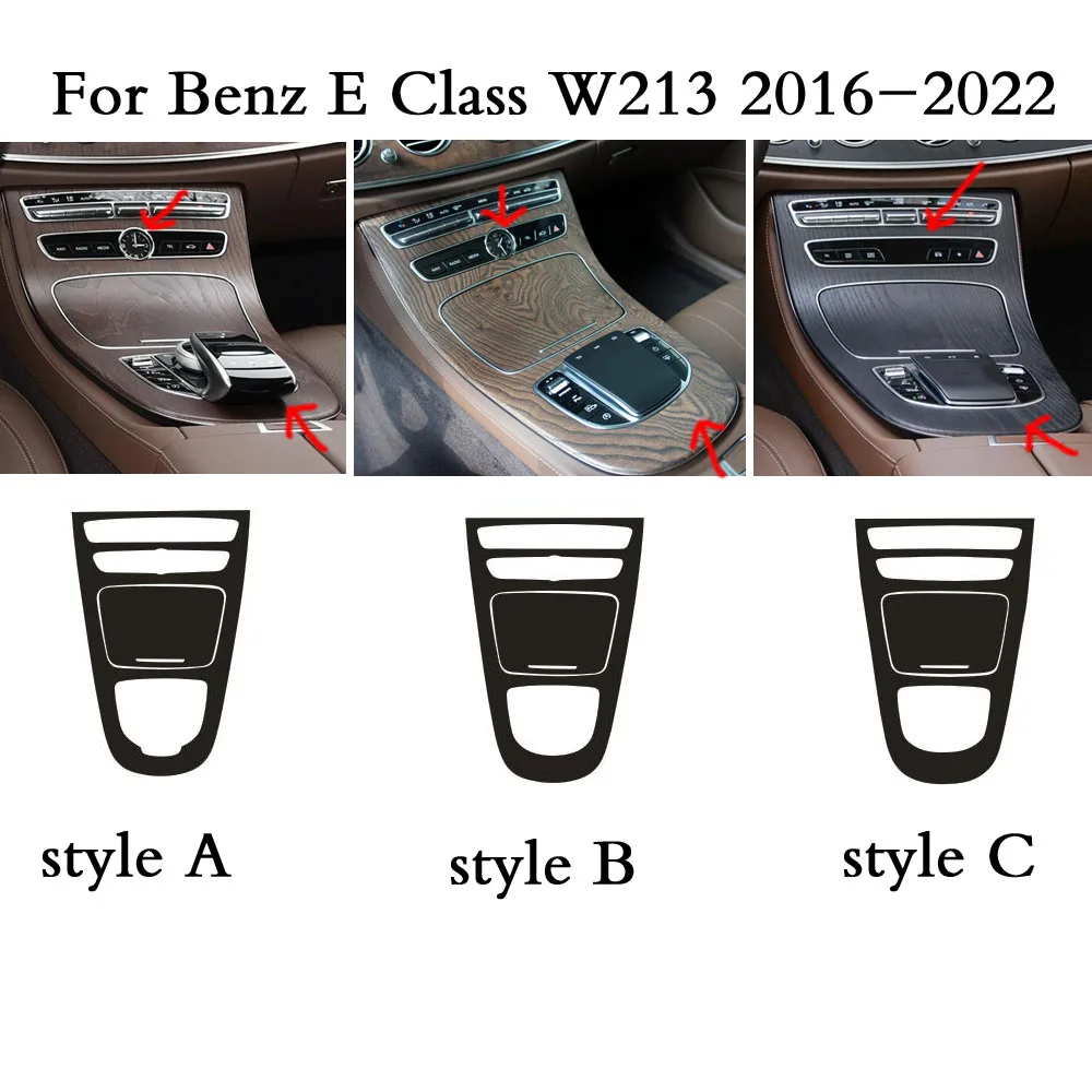 Real Carbon Fiber Für Mercedes benz E Klasse W213 2016-2020 Auto Interior  Center Konsole Dekoration Panel Trim Zubehör - AliExpress