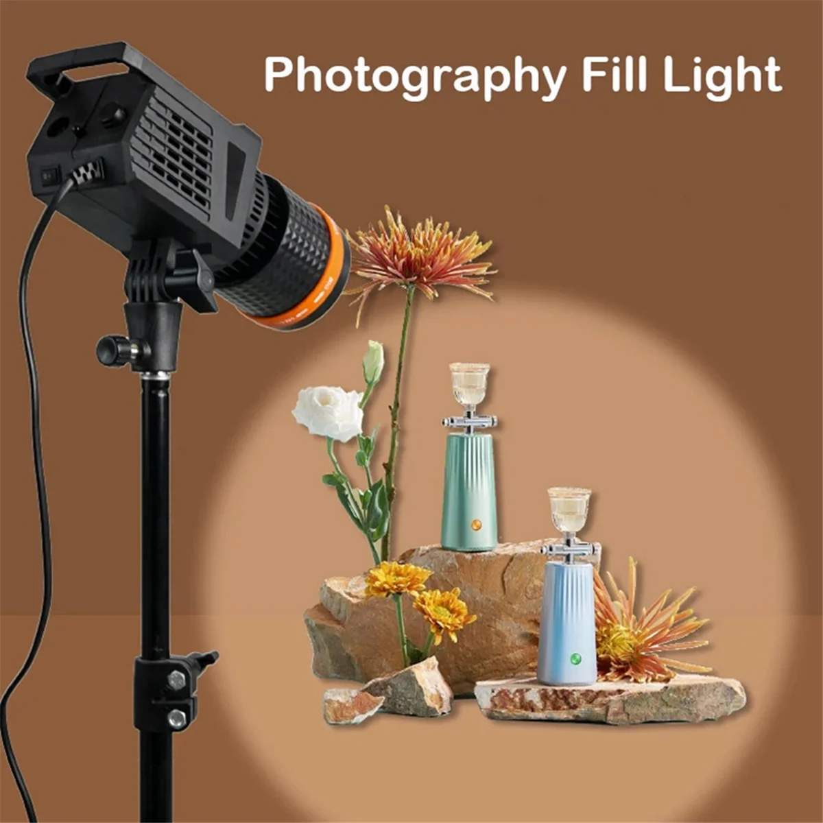 ABIY-40W Photography LED Video Light 3000k-6000k Daylight-Balanced Sun Lamp for Portrait Flash Studio Live EU-PLUG