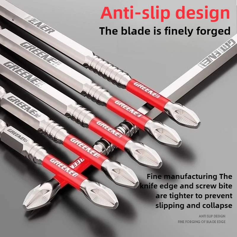 Greener 3-10Pcs Non-Slip Magnetic Cross Head Household Phillips