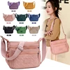 Women's Shoulder Bag Nylon Handbag Large Capacity New Fashion Messenger Bag Pure Color Casual Tote Outdoor Single Shoulder Tote 1