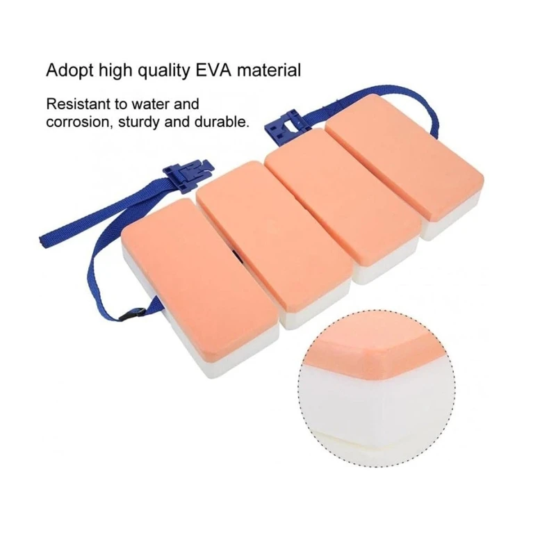 Swim Belt-EVA Back Float Safety Swim Training Belt Floating Waistband Adjustable Comfortable Floating Device 03KA