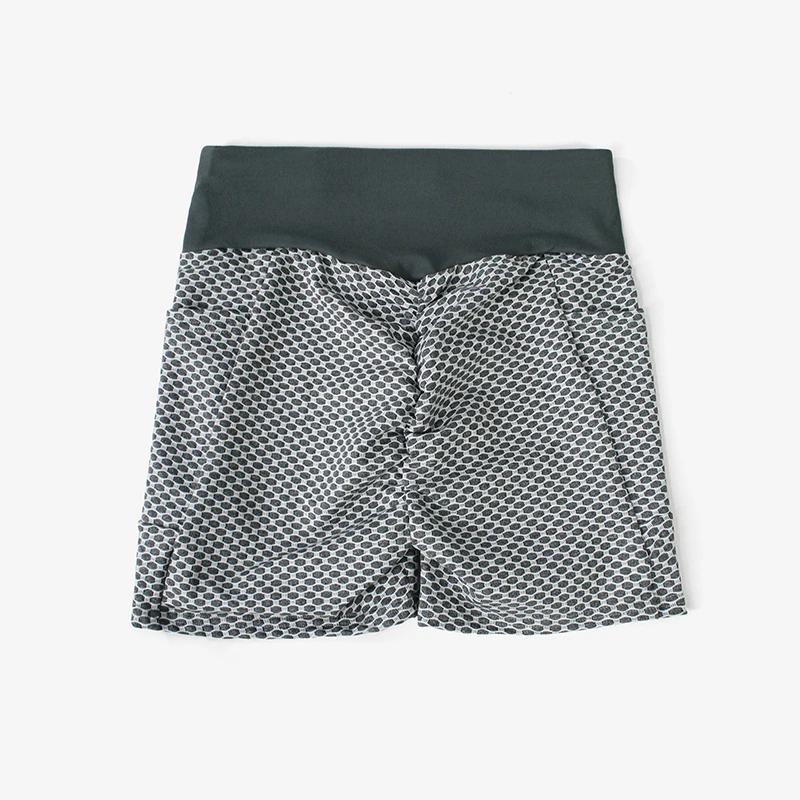 compression shorts ATHVOTAR Pocket Bubble Honeycomb Fitness Shorts High Waist Push Up Short Leggings Sports Workout Running Pants Women Summer Sets trendy clothes