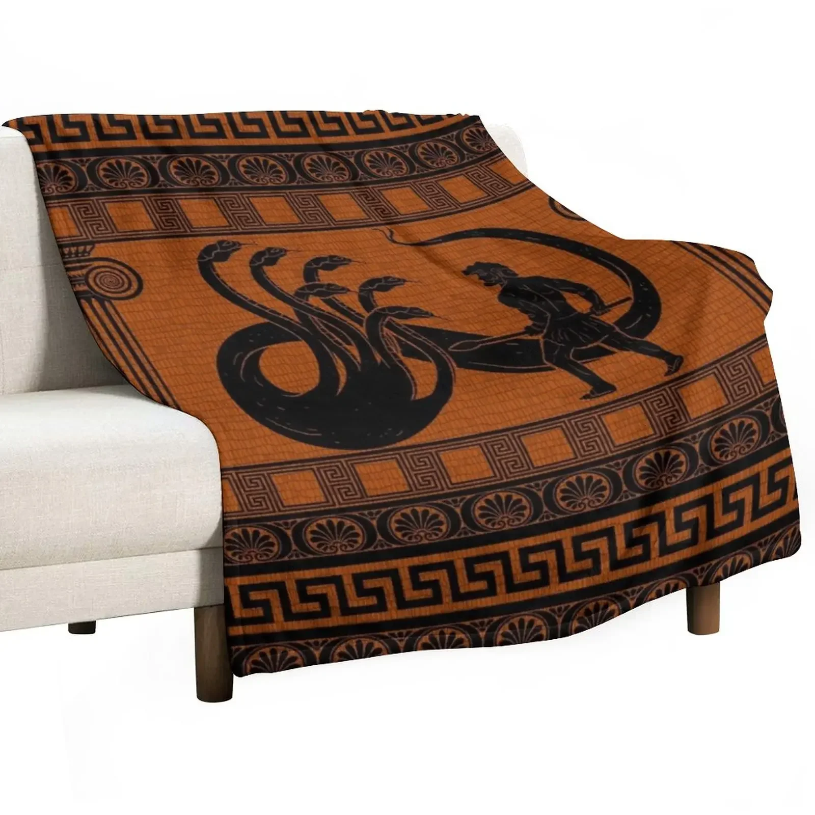 

Hercules vs Hydra Throw Blanket Luxury Brand Heavy Dorm Room Essentials Soft Blankets