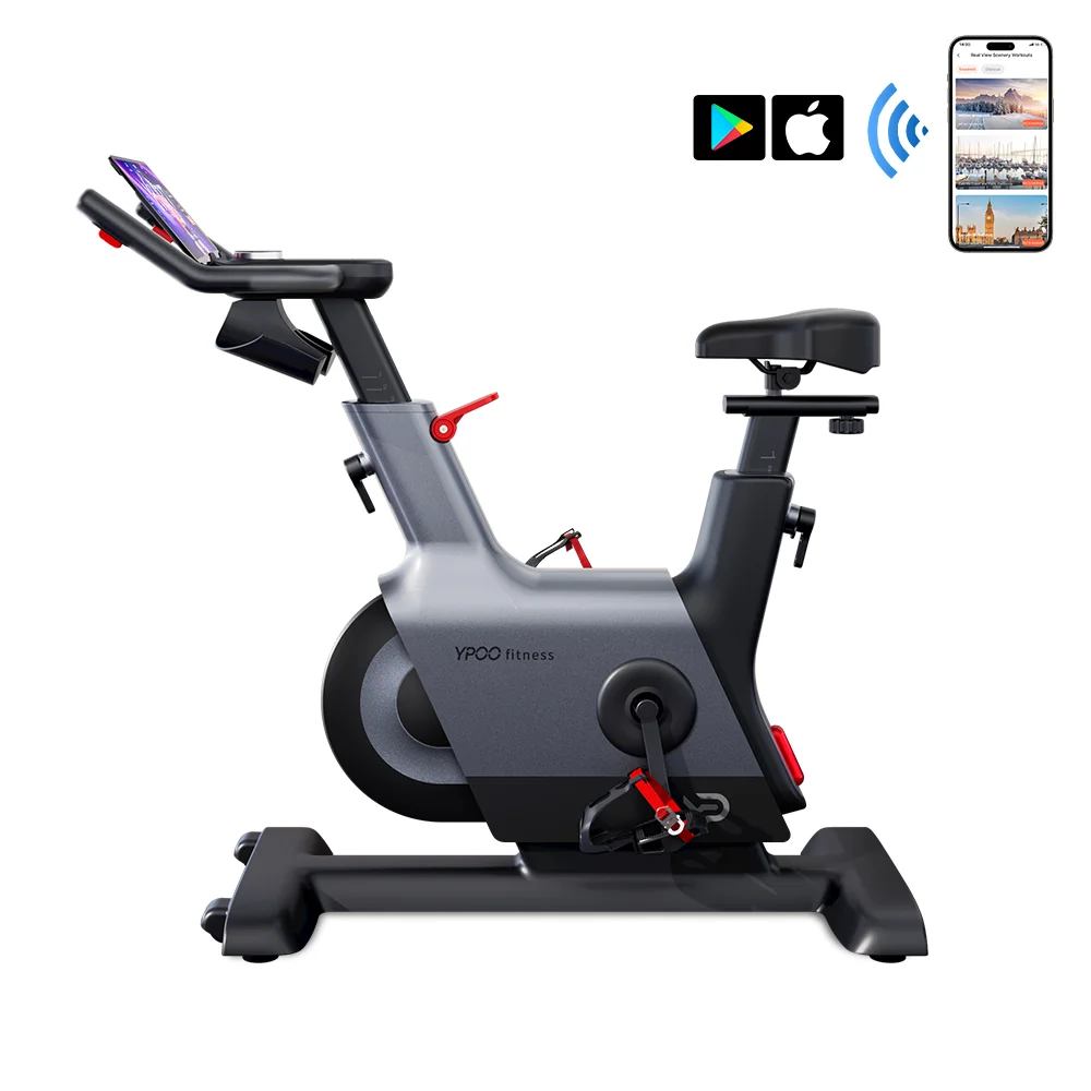 YPOO 6kg flywheel Two-way Magnetic Spinning Bike F2 home gym Spinning Bike Exercise Fitness Spin with YPOOFIT APP