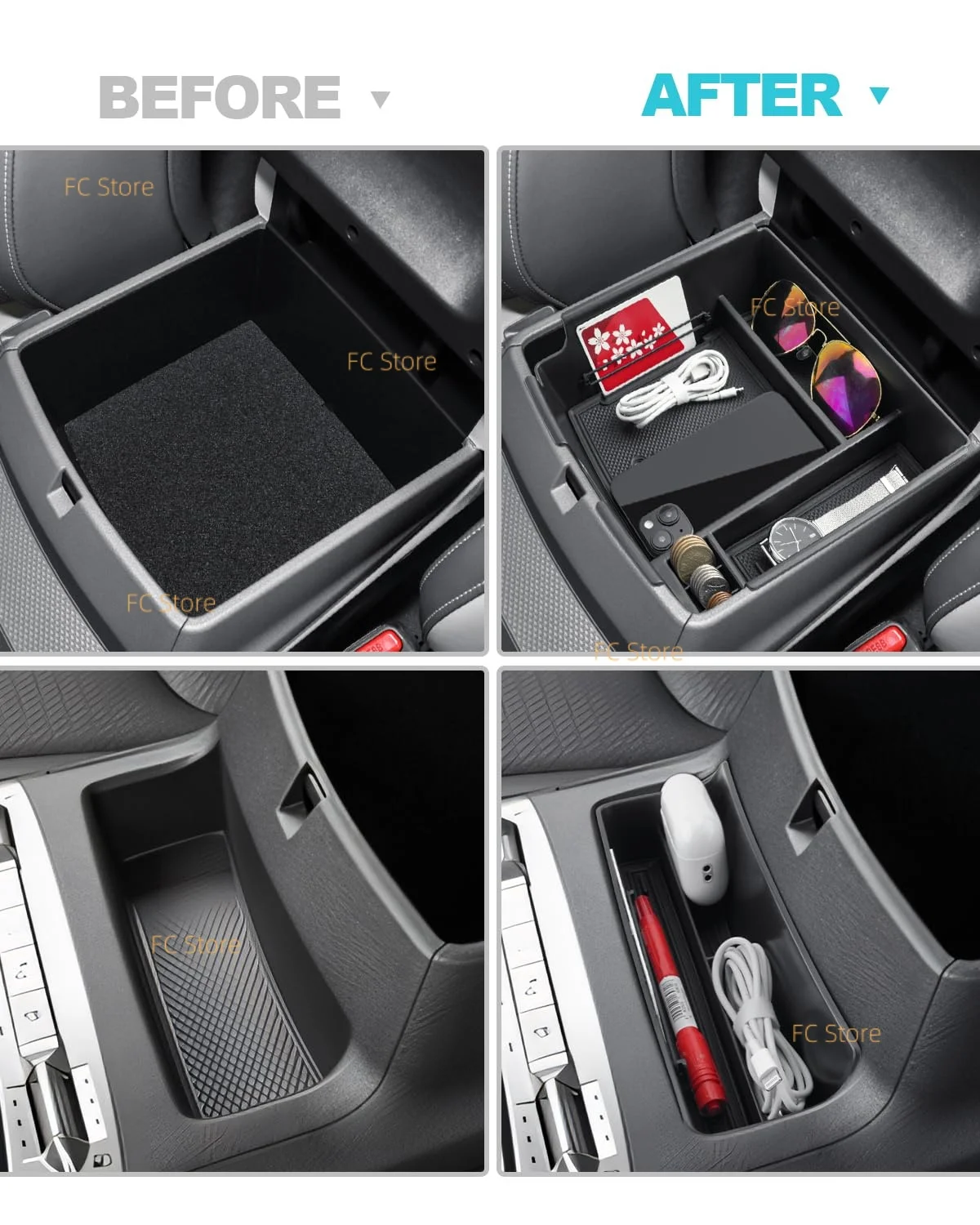 Per Kia Carnival 2025 2022-2025 LX LXS EX SX SX Console centrale Organizzatore Vassoio Prestige Accessori Console centrale Organizzatore - immagine 2