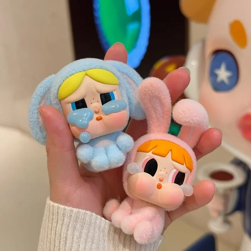 

Подлинная модель Crybaby X Powerpuff для девочек, милые настольные украшения, Подарочные игрушки