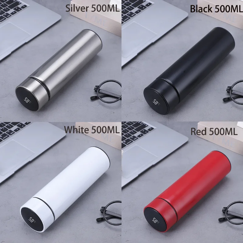 500ML Thermal Water Bottle Temperature Display Thermos Bottle Stainless Steel Tumbler Vacuum Flasks Thermos For Water Tea 1