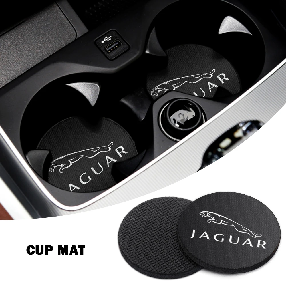 Anti Slip Epóxi Cup Holder Mat, porta copos de carro, Auto Decor Pad