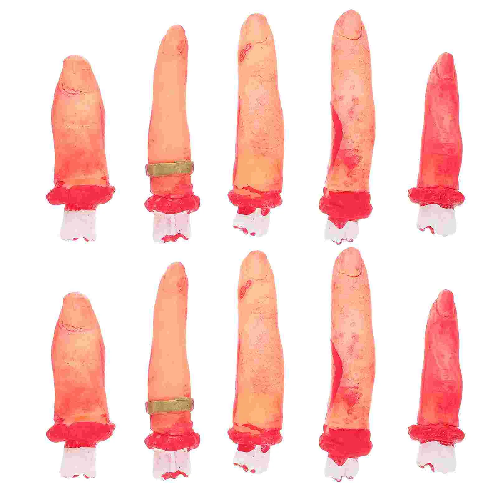 

Halloween Fake Finger Simulation Bloody Finger Prop Haunted House Decor