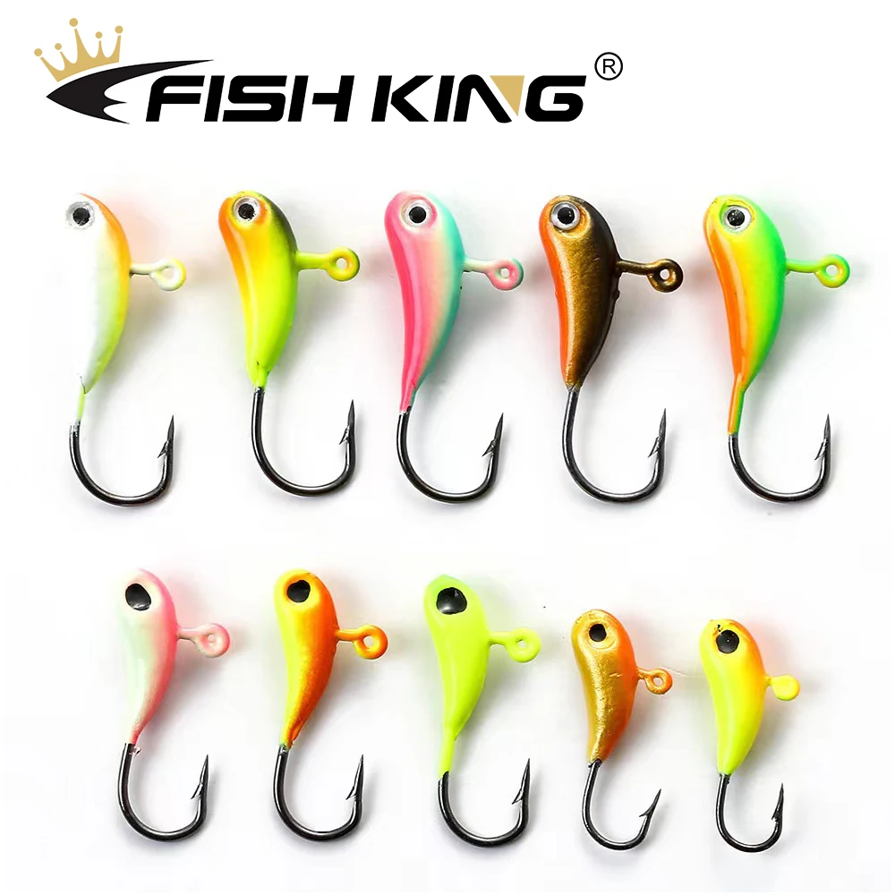 4Pcs/Lot Ice Jig Lure Kits Winter River Fishing Bait 2.5cm 2.3g Ice Jig  Tackle Pike Tilapia Fishing Lure