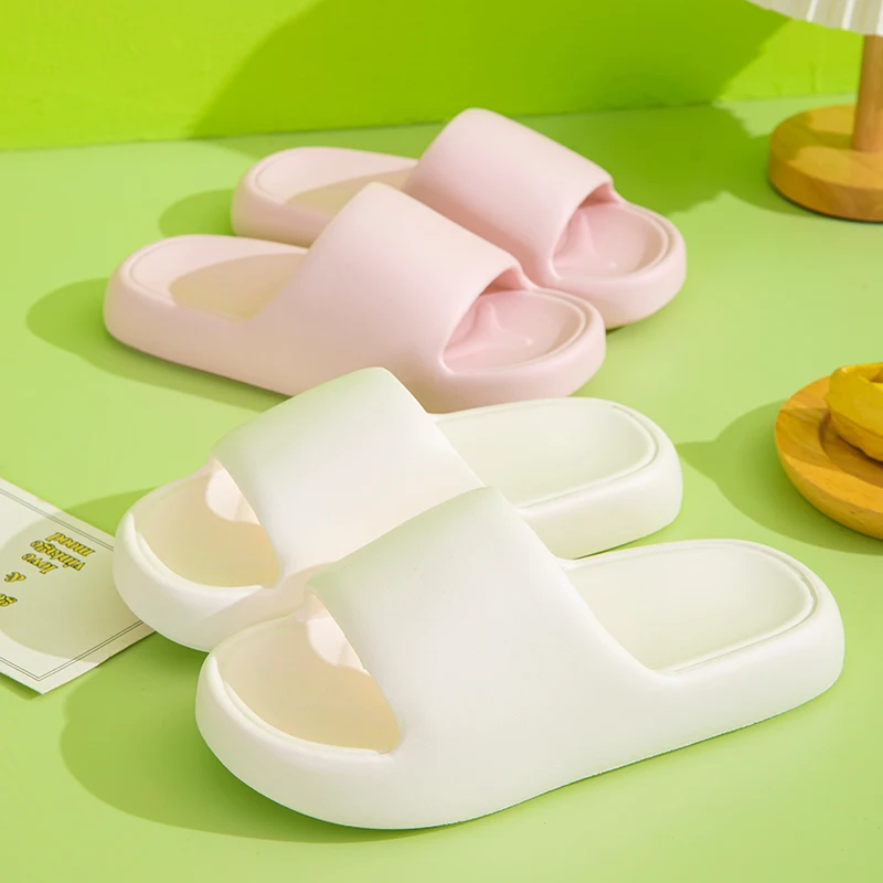 Women Slippers Women Flip Flops Flip Flops Women Sandals Summer Concise Solid Color Ladies' Home Shoes For Women Couple Cosy Slides Lithe Soft Sandals Men Slippers Indoor Flip Flops