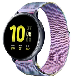 Sleek Milanese Loop Strap - Premium Universal Watchband Replacement, 20mm/22mm Adjustable Bracelet for 22mm (Colorful)
