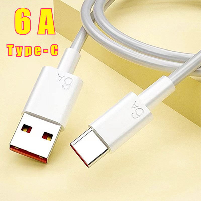 6A Super Fast Charging Data Cable Type-C Flash Charging Suitable for Huawei Honor Apple Phone 66W Charging Cable