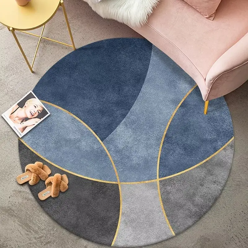 Nordic Minimalist Style Carpets for Living Room Round Flannel Rugs for  Bedroom Soft Non-slip Cloakroom Mat Washable Bedside Rug - AliExpress