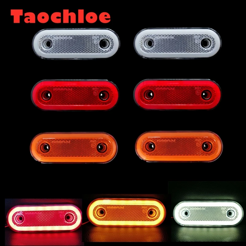 Luci Laterali Ambra 20 Luci Di Ingombro A Led Luci Posteriori Per Camion Luci Esterne Per Rimorchio 12V - 24V Luci Di Avvertimento Per Scania Per Daf