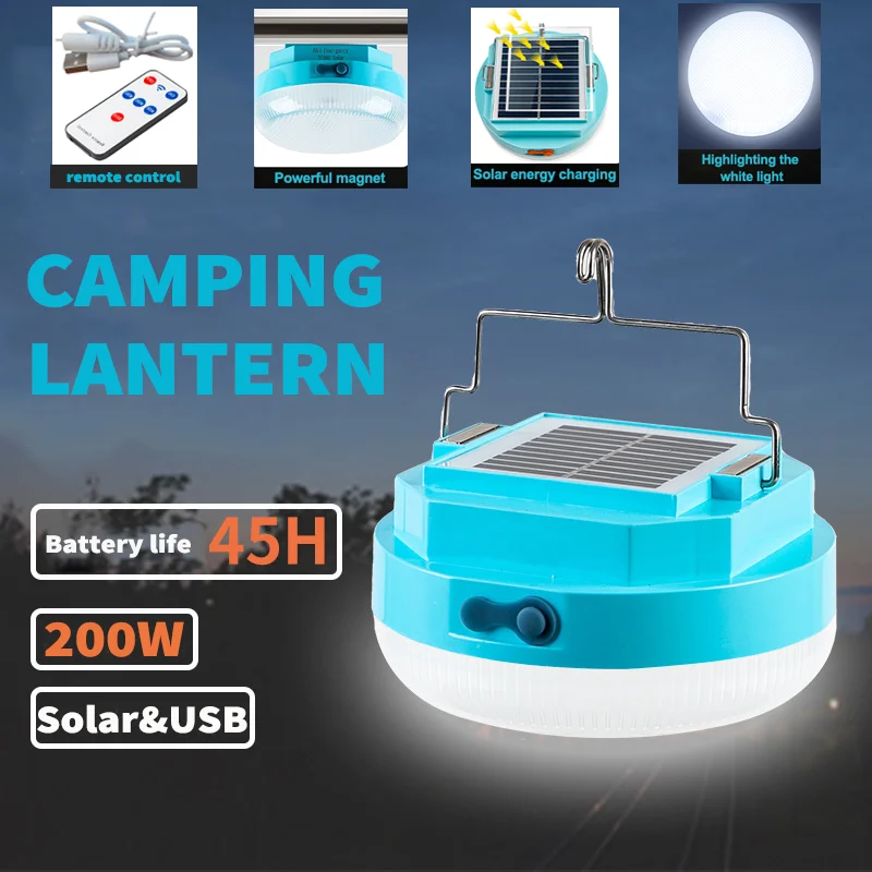 200w Rechargeable Camping Light Portable 200w Led Solar Light 200w