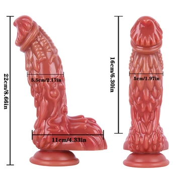 New Realistic Silicone Dildo Vaginal G-Spot with Suction Cup Anal Plug Sex Toy Huge Dragon Dildo Female Sex Toys for Women 3