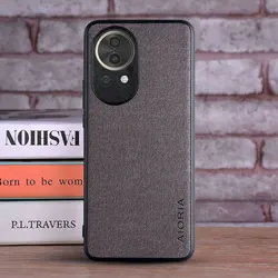 Custodia per telefono in pelle tessile di lusso elegante – Cover morbida premium