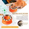 Cat Puzzle Toy Slow Feeder Bowl Fun Interactive Slows Down Pets Eating Protect Kitty Neck Multifunction Pet Feed Slanted Design 5