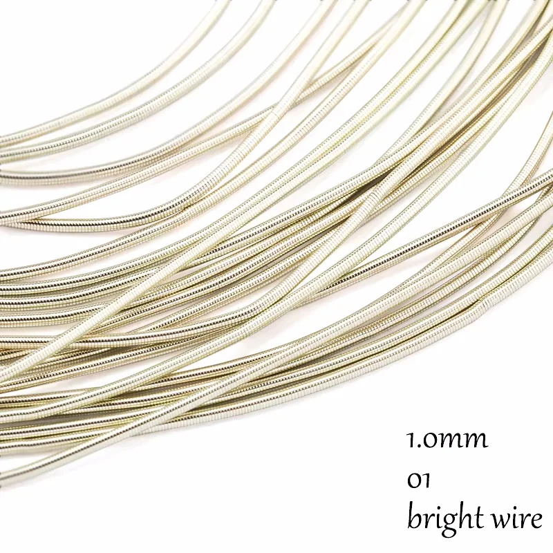 2.6M 1-1.5mm Filo per lingotti Bobina francese Ricamo Filo di seta Accessori Creazione di gioielli Fornure Ricamo Filo metallico Purl  36