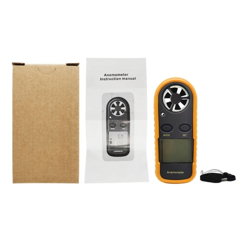 Portable Anemometer Wind Speed Gauge Meter Anemometro Windmeter 0-30m/second