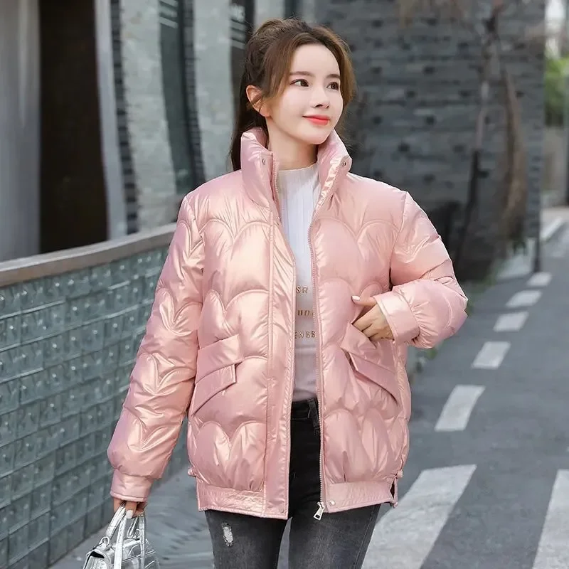 

Loose Solid Thick Coats Hooded Jackets Female Outwear 2021 New Winter Jacket Women's Parkas High Quality Cotton Clothes Casual