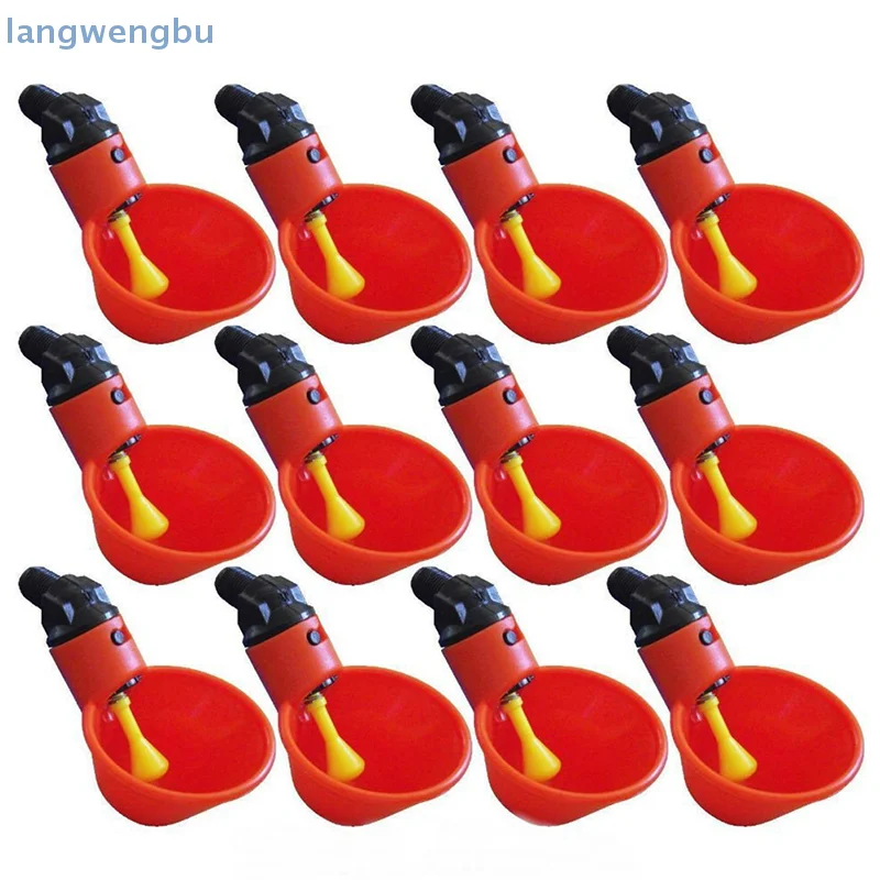 Automatic Chicken Waterer Cups,Plastic Backyards Chicken Water Feeder,Poultry Water Drinking Cups Bowls