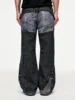 Digital Three-dimensional Printing Washed Straight Jeans Distressed Y2k Men’s Jeans 4