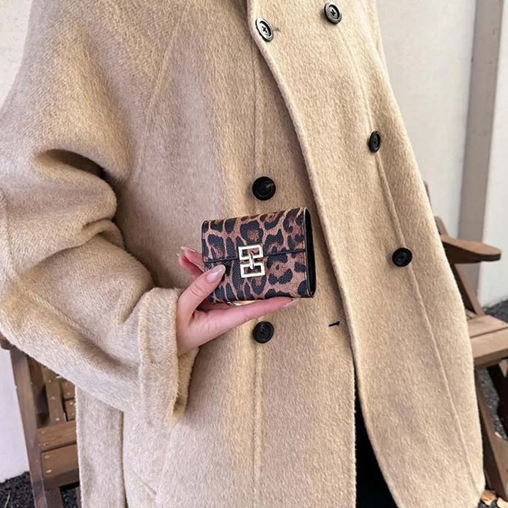 Portamonete Portatile con Stampa Leopardata - immagine 3