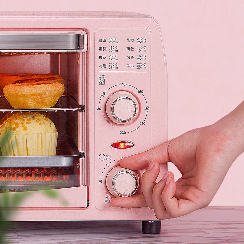 Household Electric Oven Mini Multifunctional Bakery Timer Toaster Biscuits  Bread Cake Pizza Cookies Baking Machine 12L - AliExpress