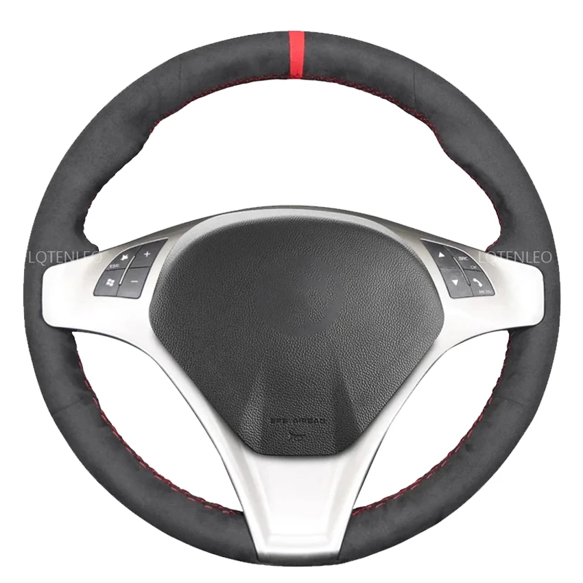 

Черная замша ручная строчка для Alfa Romeo Giulietta 2010 2011 2012 2013 2014 Mito 2008-2015