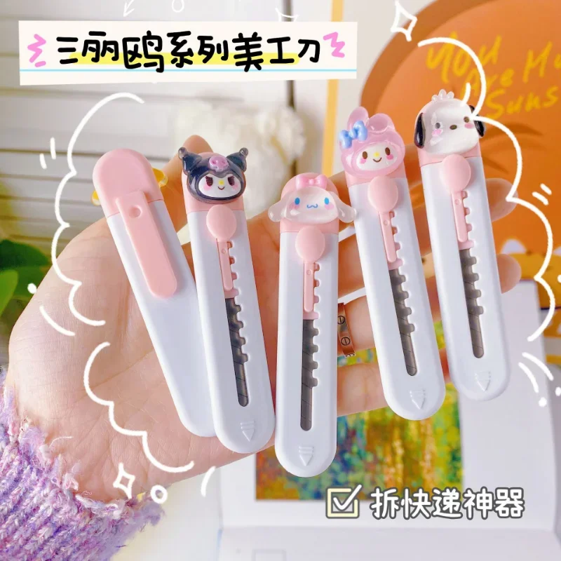 Cartoon Portable Utility Knife Paper Cutter Box Opener Letter Opener for Office School