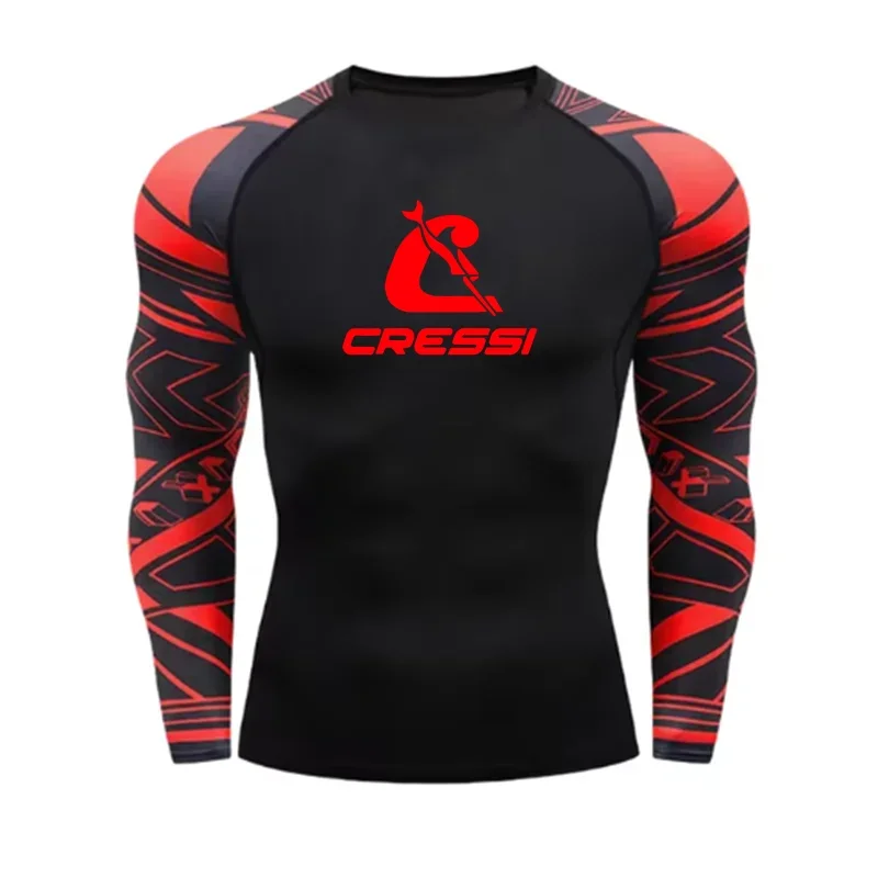 Mens Long Sleeve Rashguard Upf 50 Sun Protection Surf Shirt Quick Dry Breathable Swimming Tight T-shirt Summer 2023 Gym Clothes 6