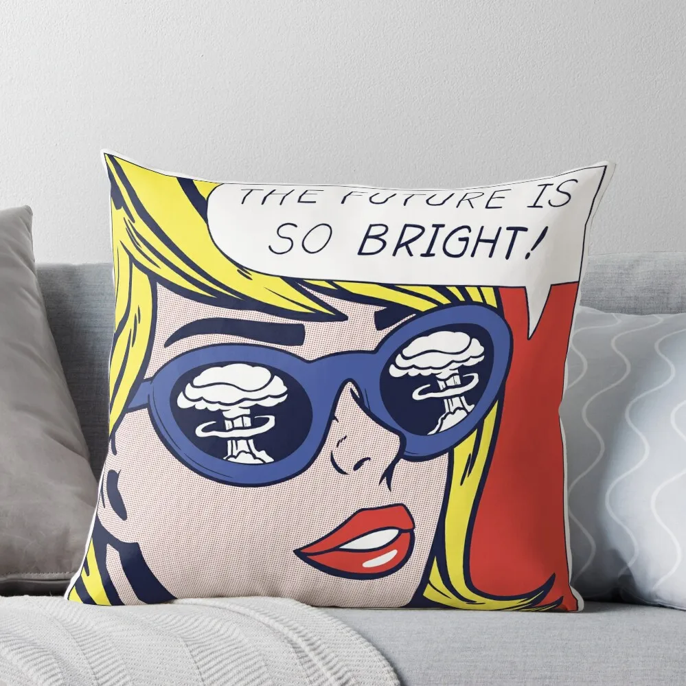 Pop Ottimistic Girl Throw Pillow Room Decorating Items Federe Decorative