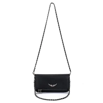 Borsa Quadrata Piccola in Pelle, Borsa a Tracolla Versatile di Moda Europea e Americana