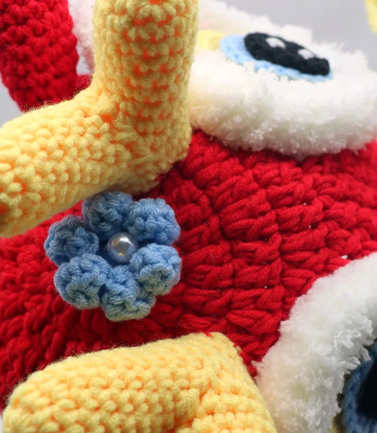 Chinese New Year Hat Crochet Head Cover Good Luck Hat For Year Of The Dragon Celebration Chinese New Year Party Hat For Family