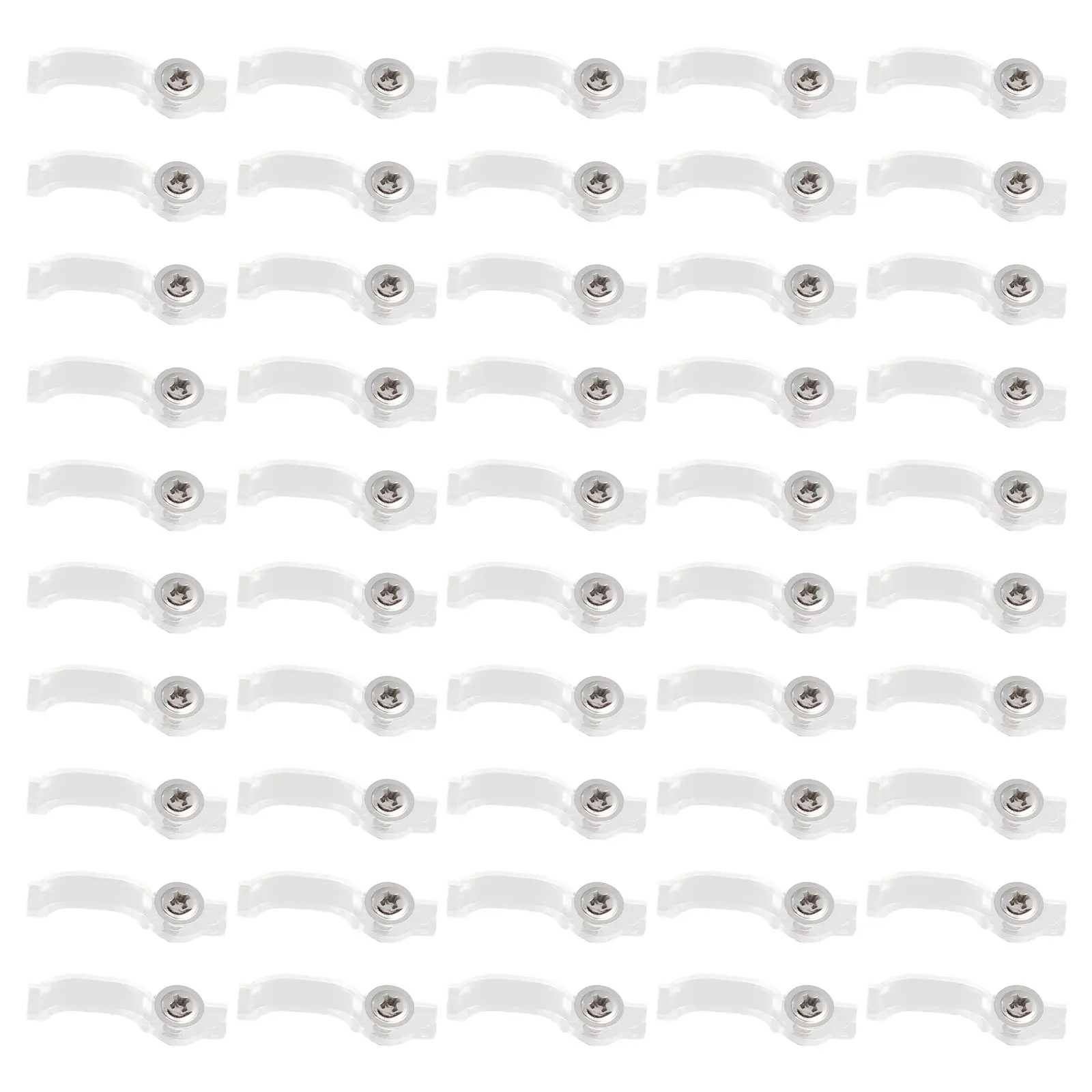 

50/100pcs Mounting Brackets Clip Screws One-Side Fixing Clips For 5050 LED Strip Light Bar Home Improvement Hardware